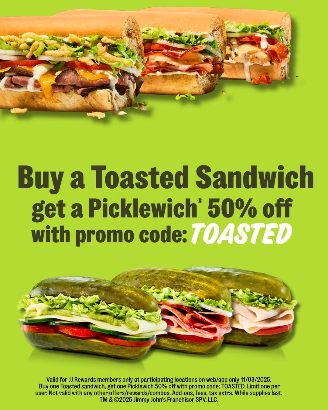 Jimmy John's National Sandwich Day Promo 2025